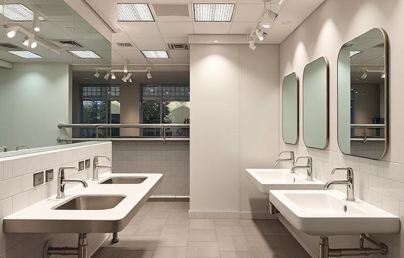 Tenant finish-out plumbing in a DFW commercial space